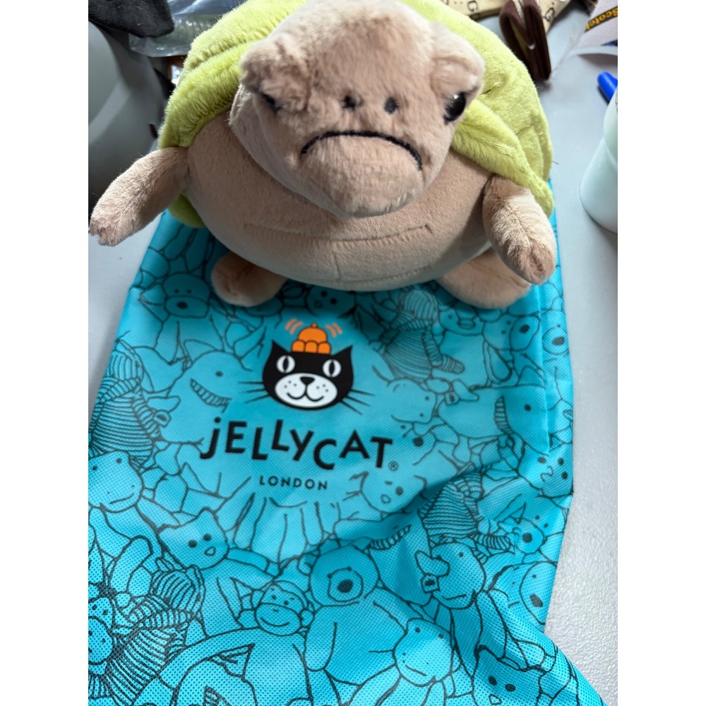 Jellycat Timmy Turtle Stuffed Animal: 12" Ultra-Soft Plush  Comes With Jelly Bag